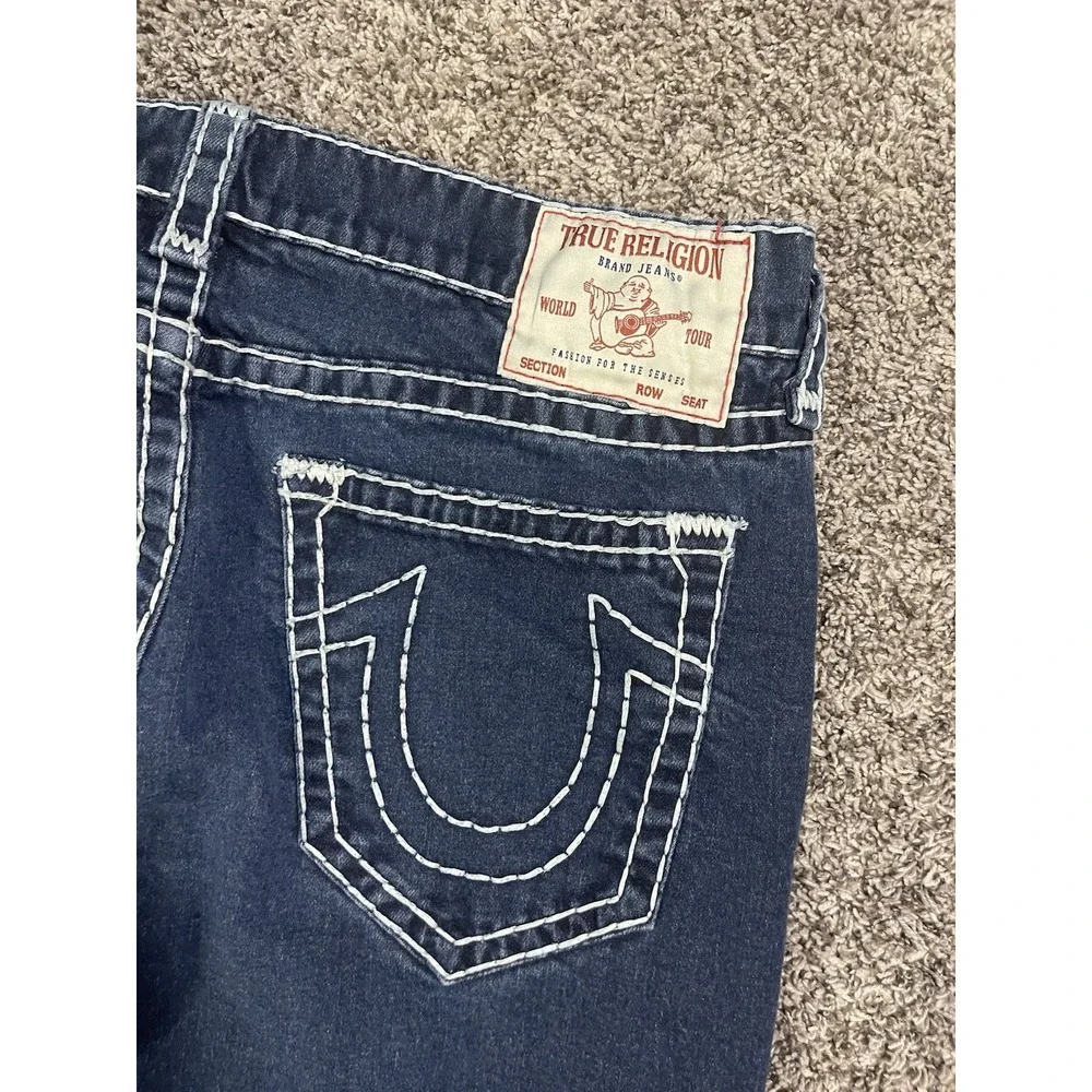 TRUE RELIGION RICKY SUPER T STITCH STRAIGHT JEAN SIZE 40x32